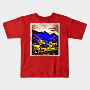 Graveyard Picture as a Painting Kids T-Shirt